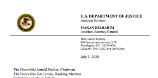 Delrahim letter