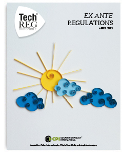 TECHREG Chronicle - April 2023 - Ex Ante Regulations cover
